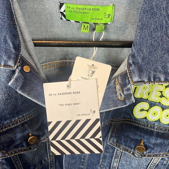 FREE PEOPLE x Sandrine Rose Denim Jean Jacket NWT - medium - Picture 3 of 3